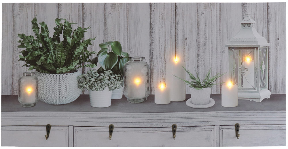 Wall picture with LED "Lantern"