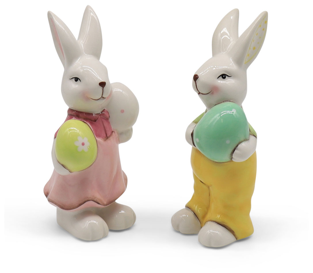 Bunnies Flopsy & Mopsy, ceramic