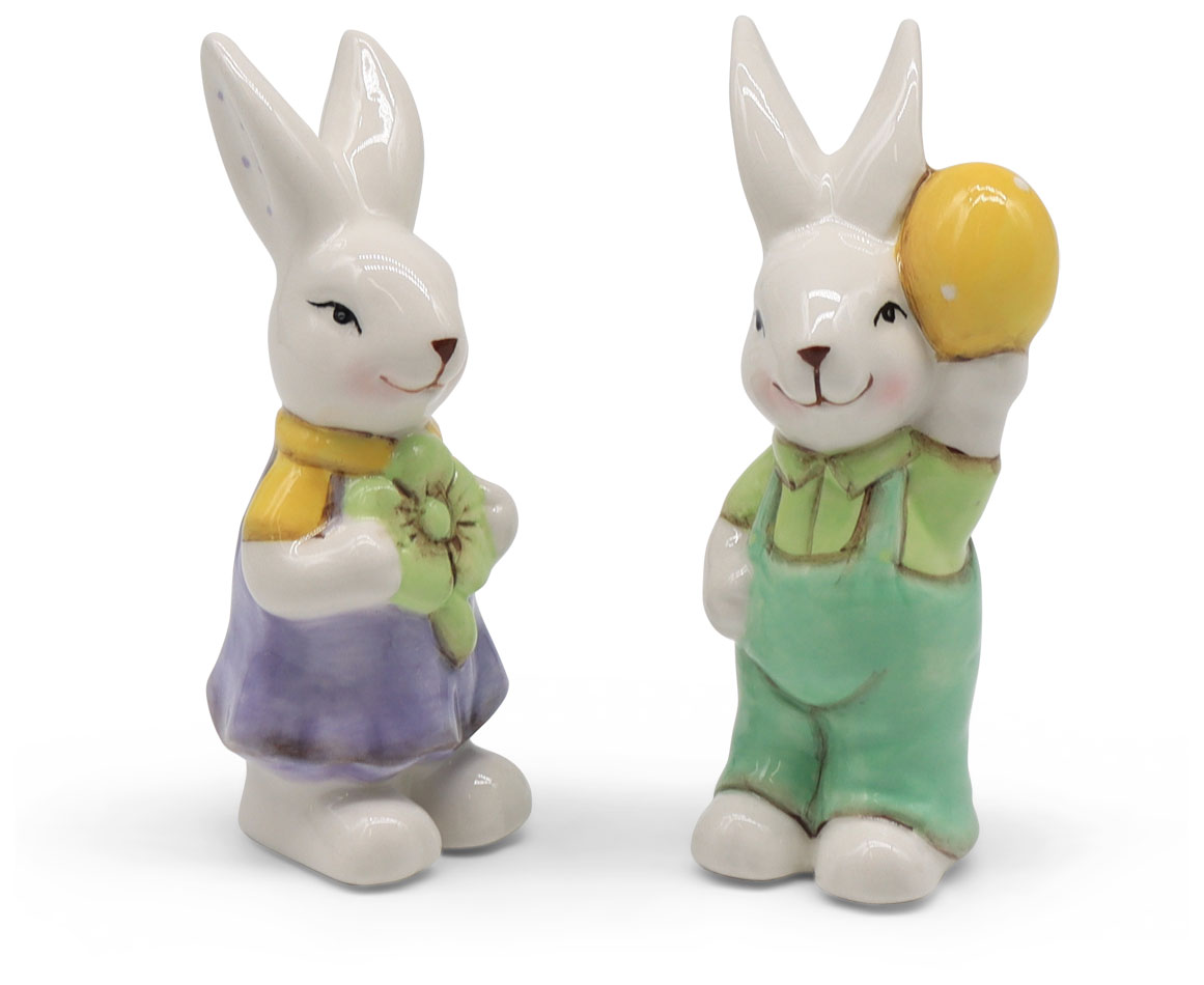 Bunnies Flopsy & Mopsy, ceramic