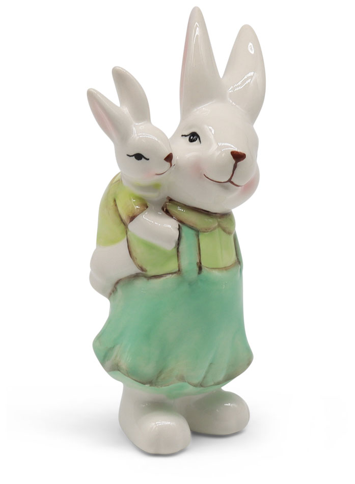 Bunnies Flopsy & Mopsy, ceramic