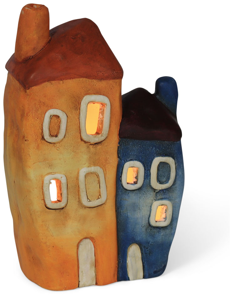 Tealight house Panos, ceramic