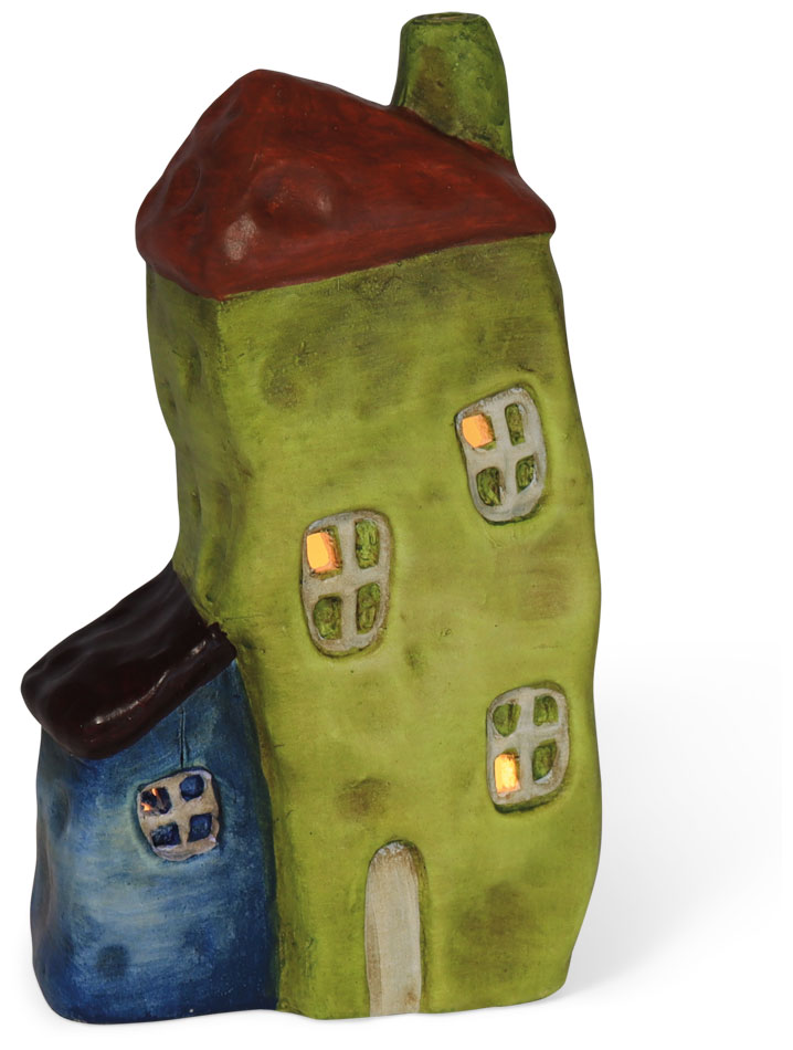 Tealight house Toskana, ceramic