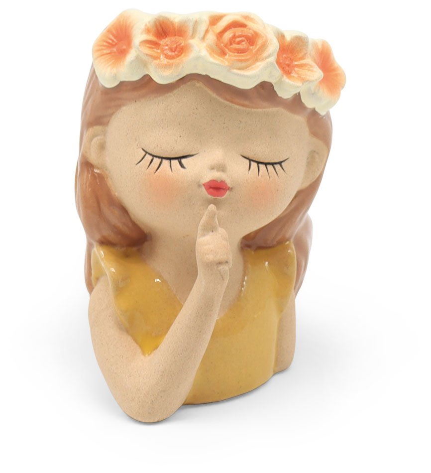 Plant pot Mademoiselle Clare, ceramic