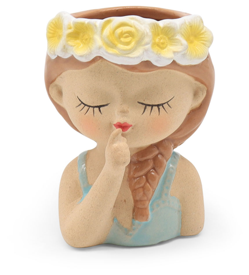 Plant pot Mademoiselle Lucie, ceramic