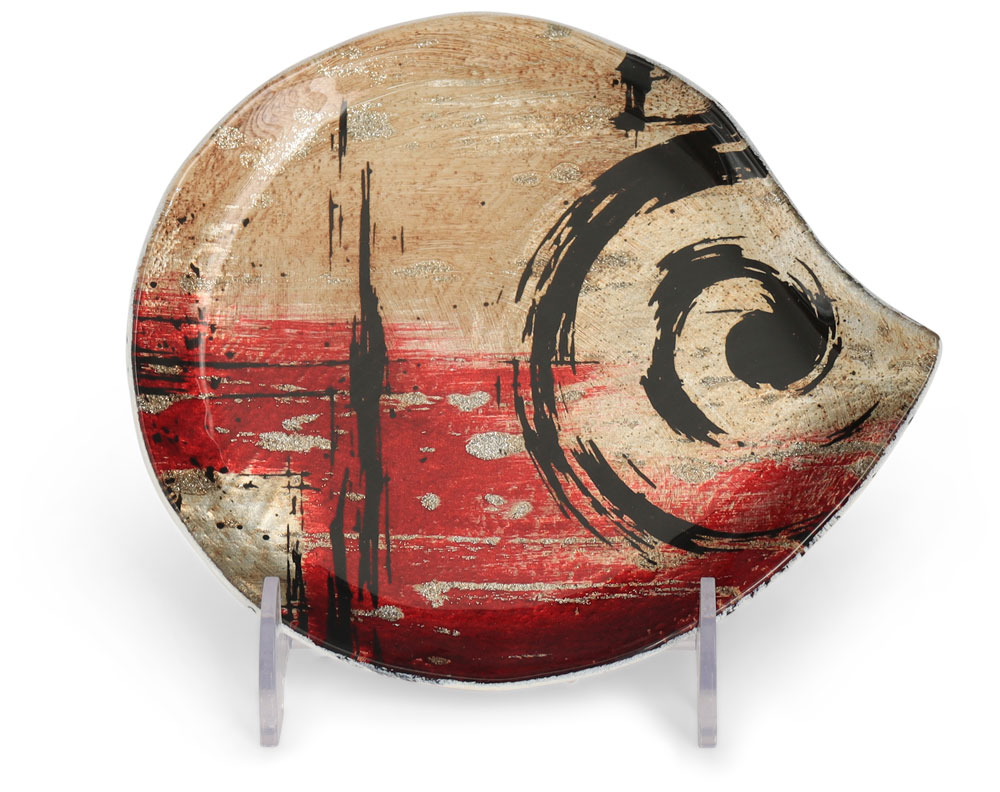 Glass plate "Perseus" round