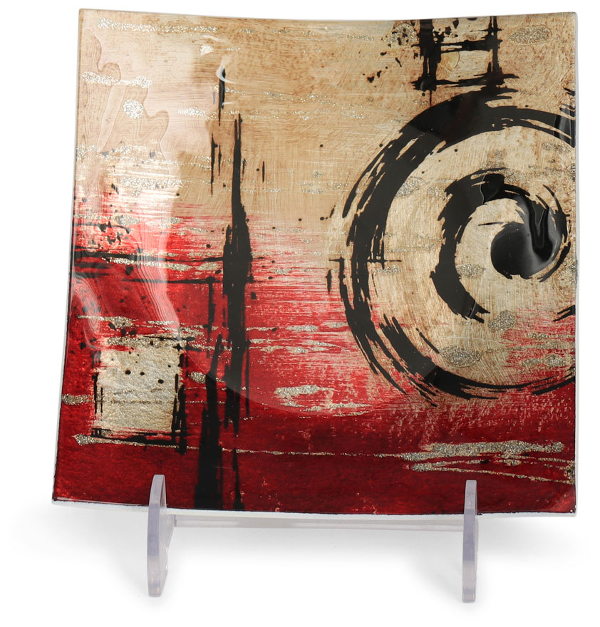 Glass plate "Perseus" square