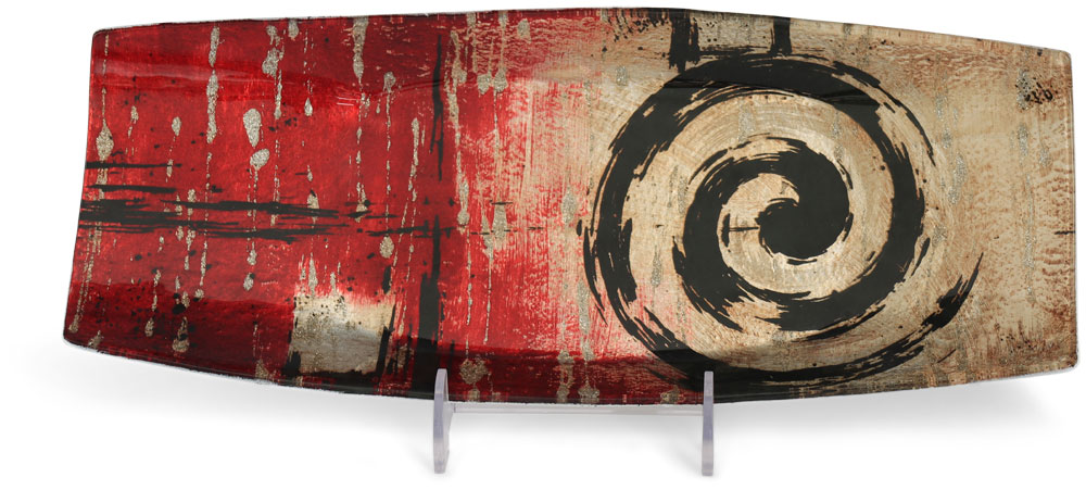 Glass plate "Perseus" oval