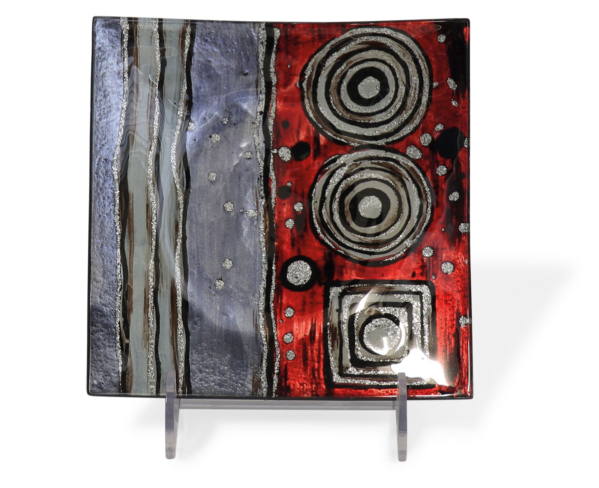 Glass plate "Univers" square