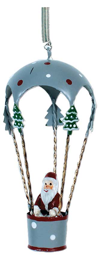 Spring figure Santa Claus in balloon