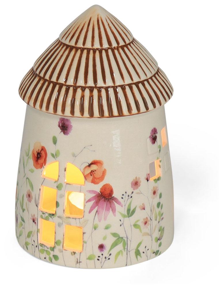 Tealight house Ruegen, earthenware