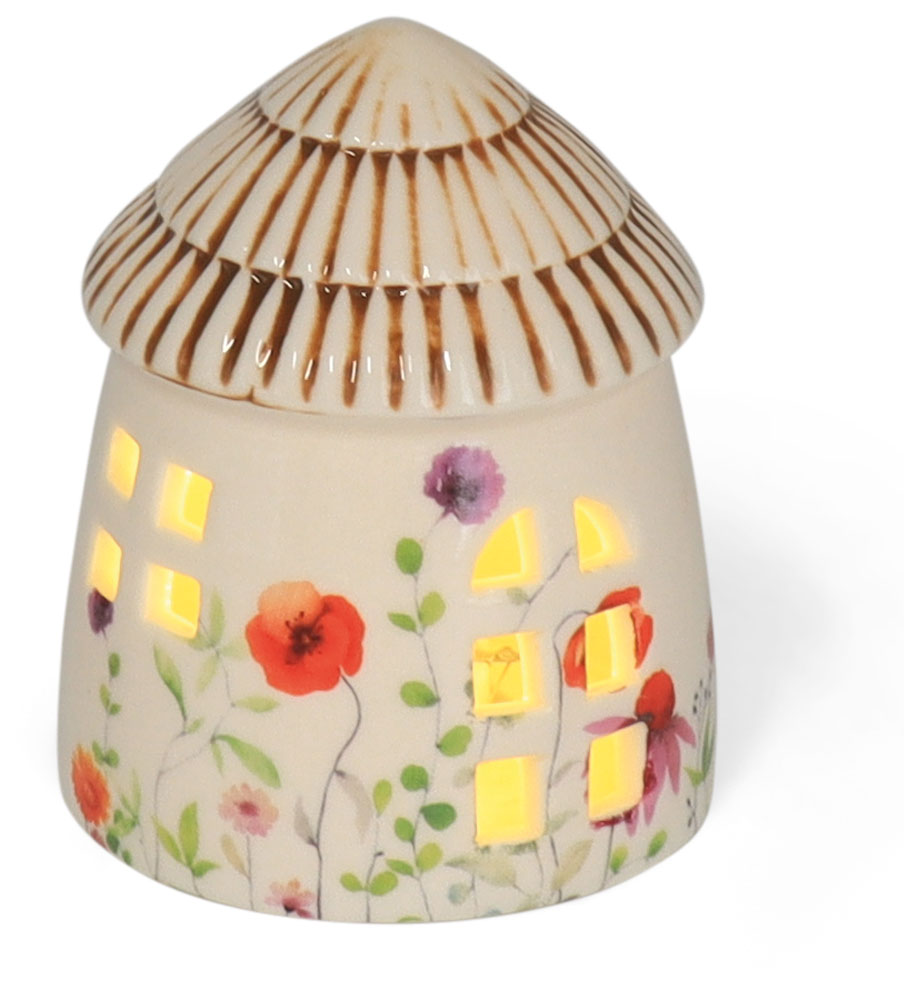 LED light house Ruegen, with timer