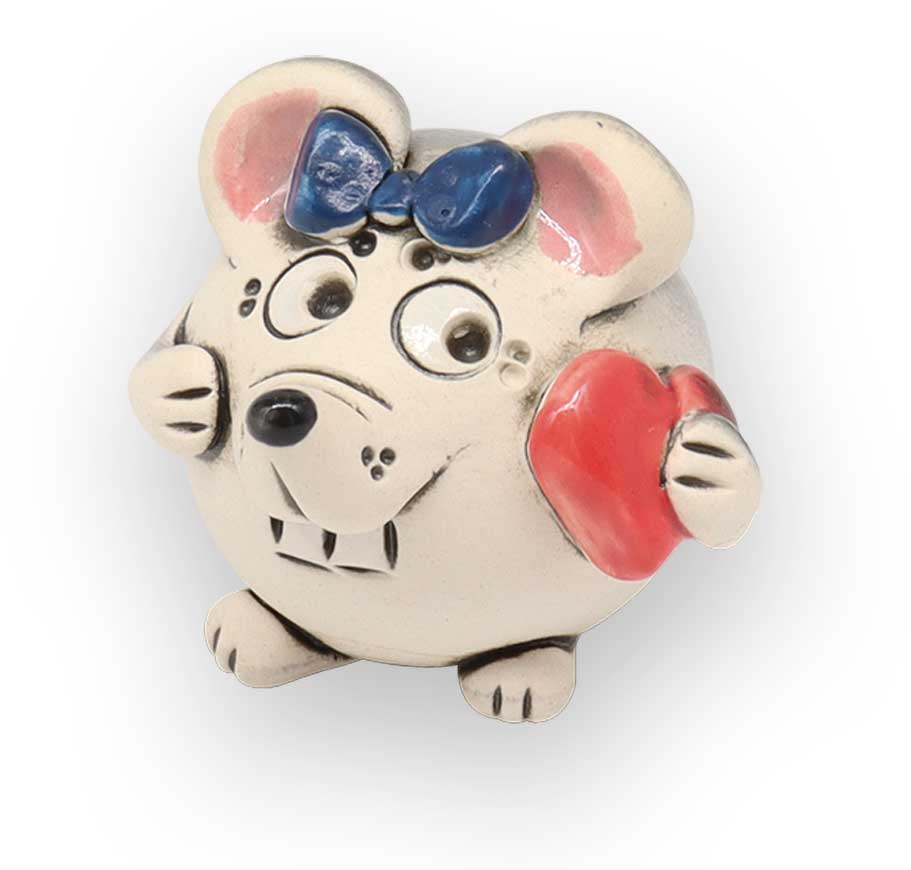 Little mouse with heart