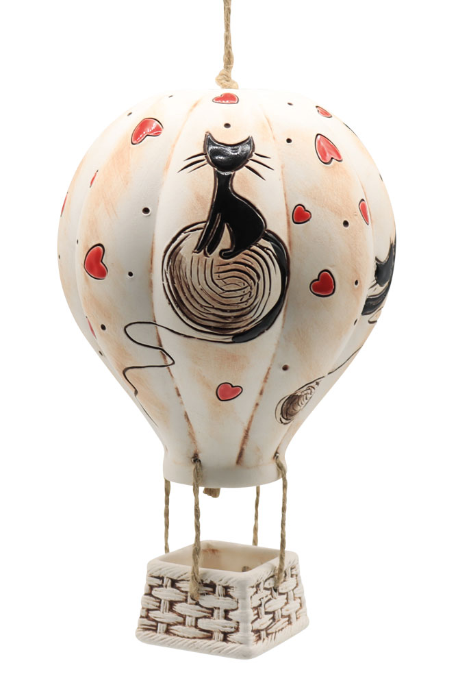 Ballon cat small, ceramic