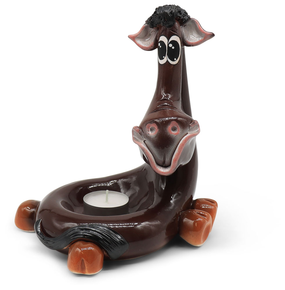 Tealight holder horse