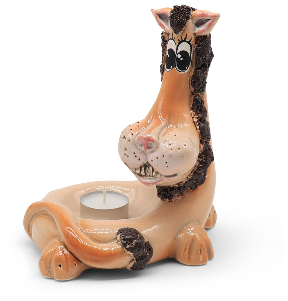 Tealight holder lion