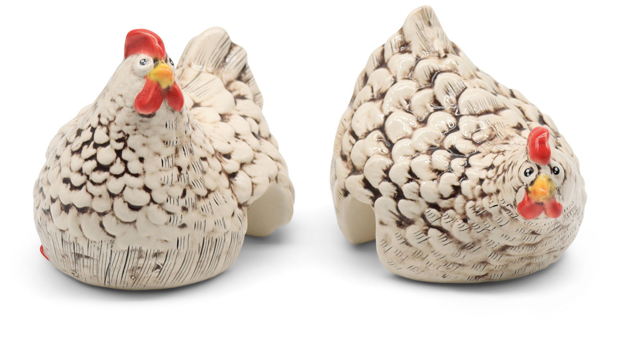 Decoration chickens creme