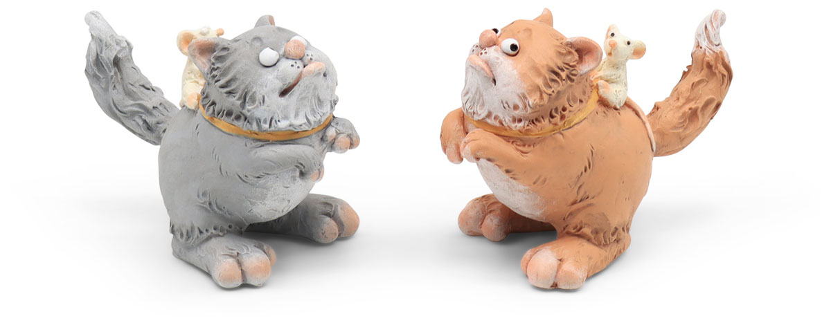 Tomcat Archie, sulking, polyresin