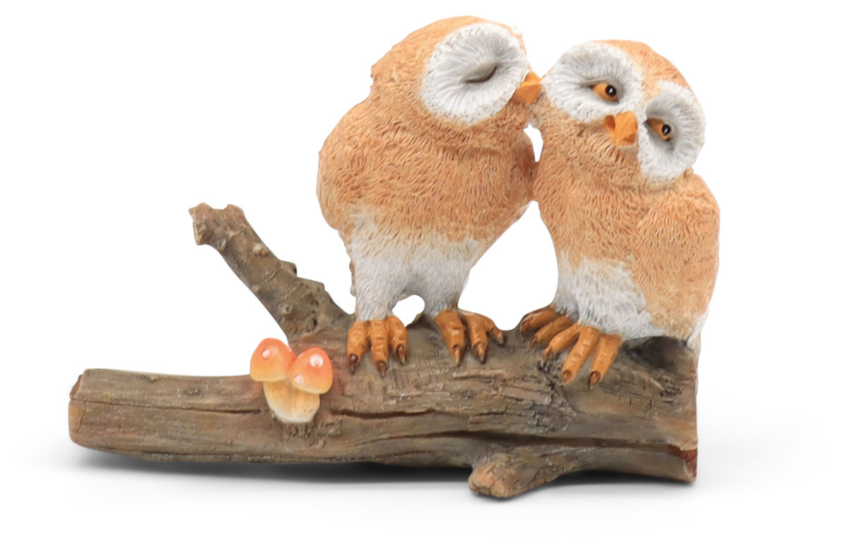 Owls Gertrud & Harry, polyresin