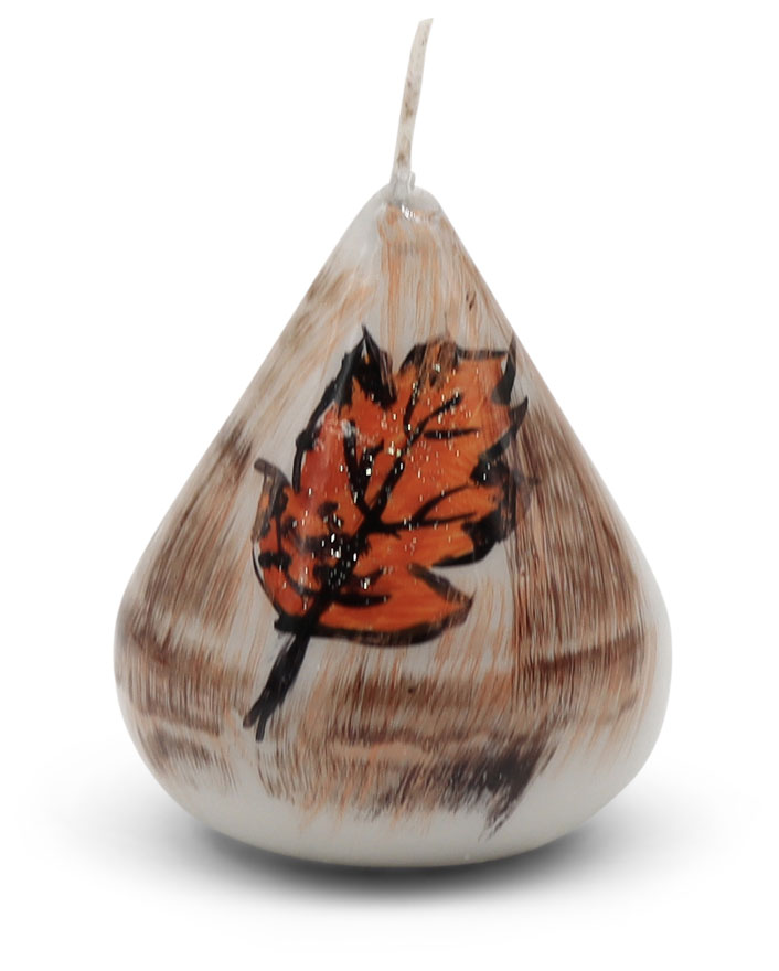 Candle ellipse "Blaetter" (leaves)