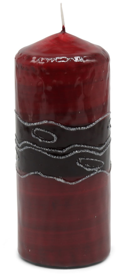 Candle cylinder Ornament 9 red