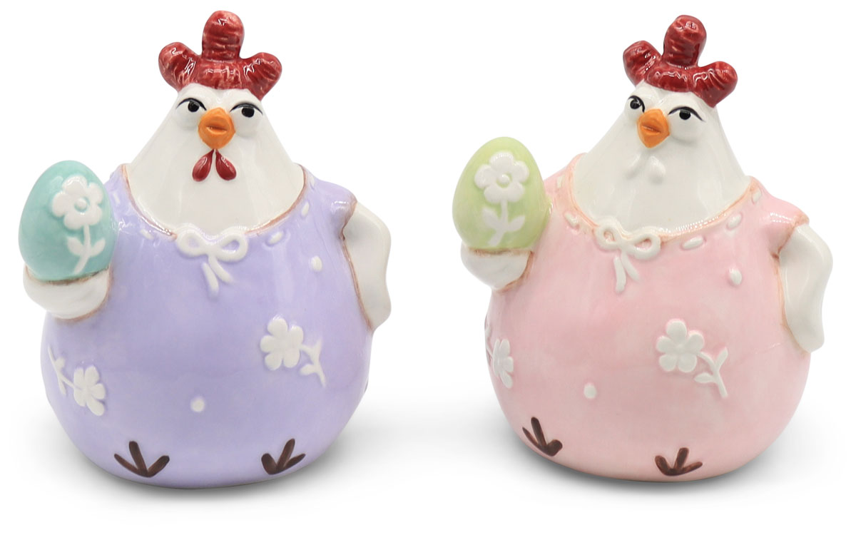 Decoration figure rooster, ceramic