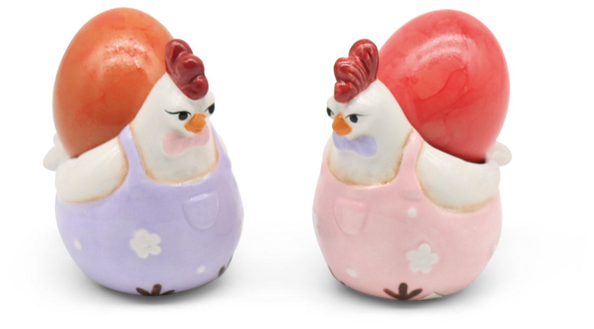 Rooster with decoration bowl, ceramic