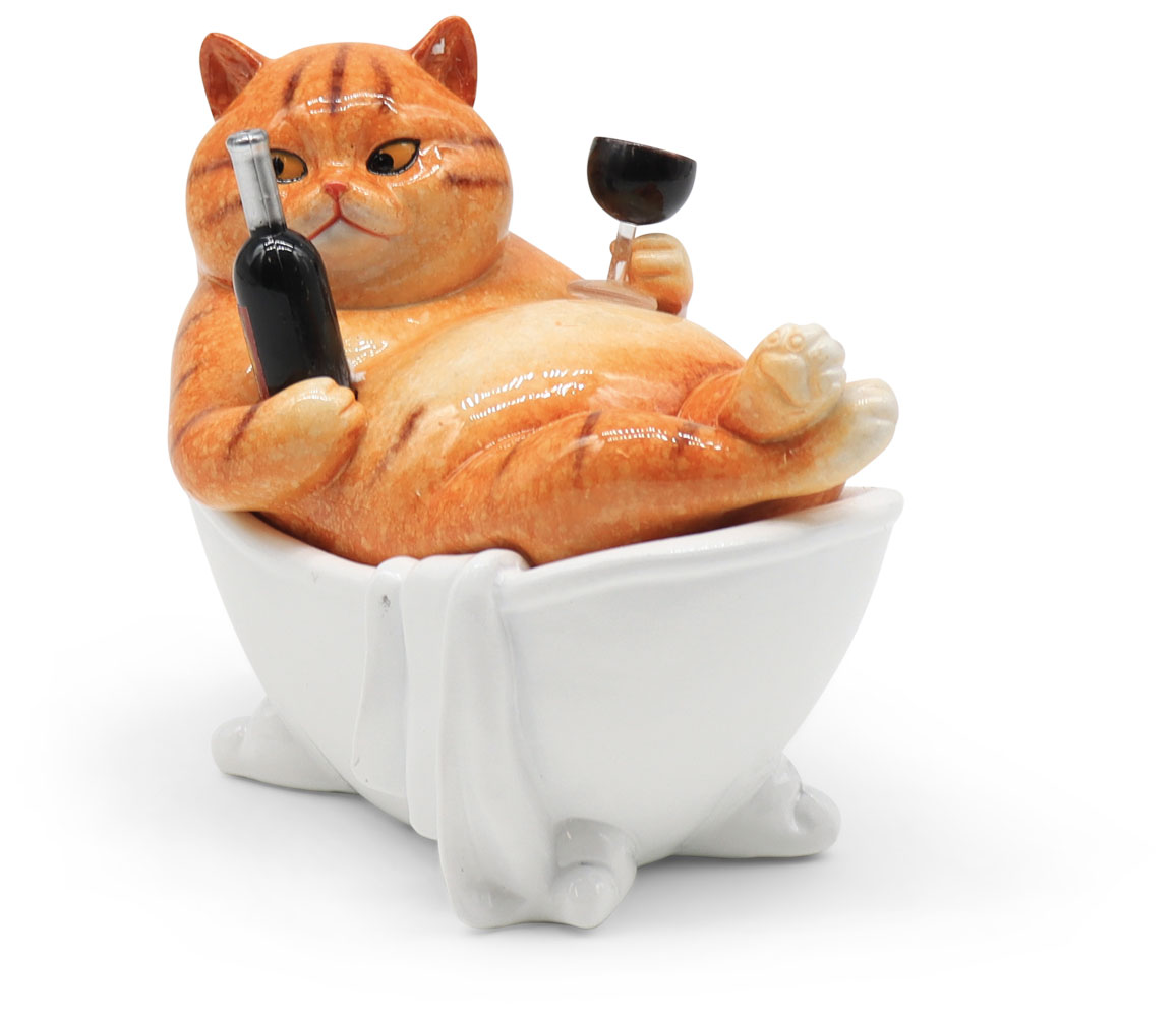 Mr. Felix bathing, polyresin