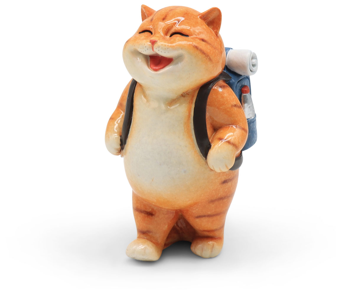 Mr. Felix hiking, polyresin