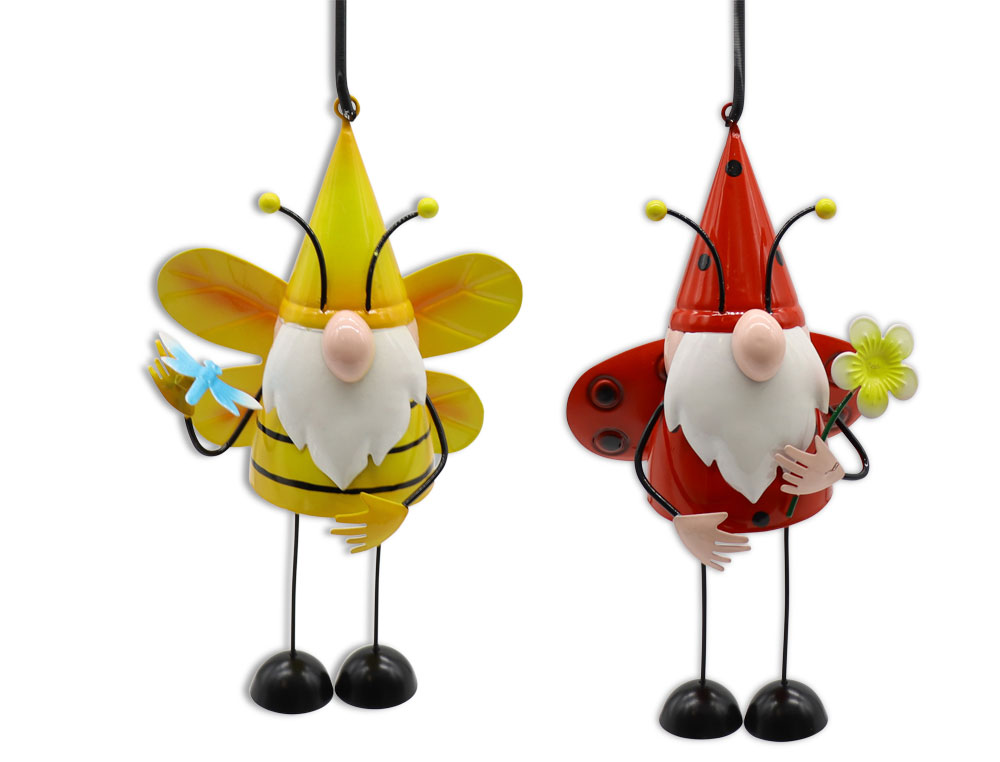 Metal spring figure leprechaun, mix of 2