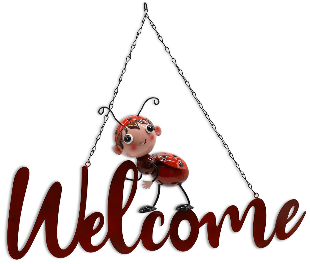 Metal pendant ladybird