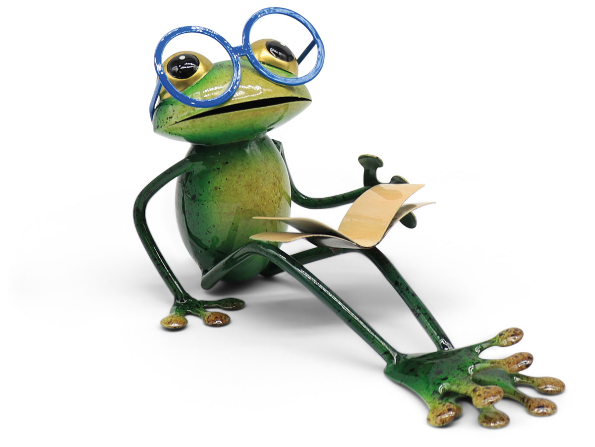 Frog Callie, reading