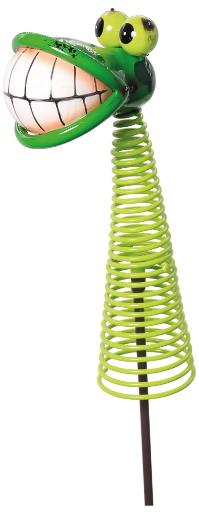 Garden stick frog Erwin, metal