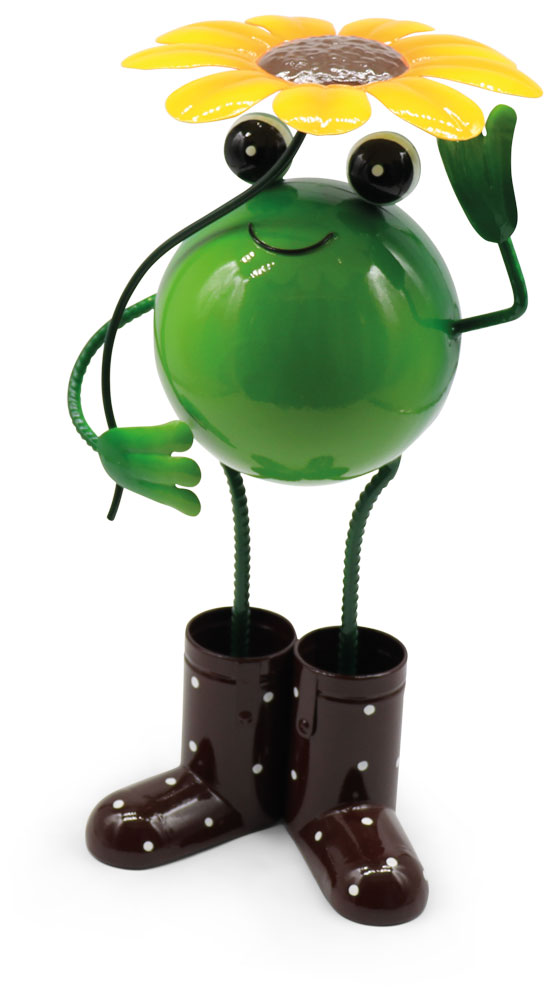 Frog Rango with umbrella, metal