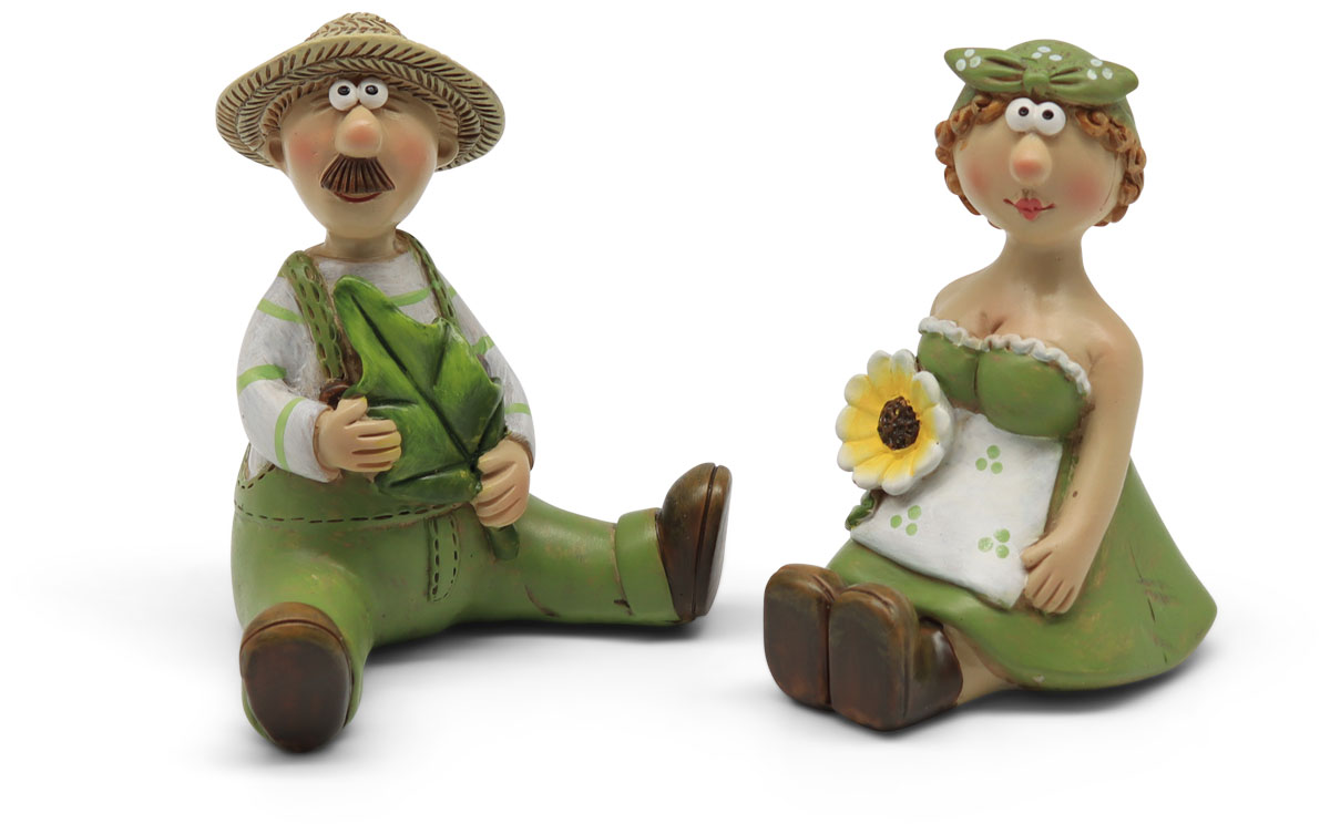 Gardeners Alma & Fred, polyresin