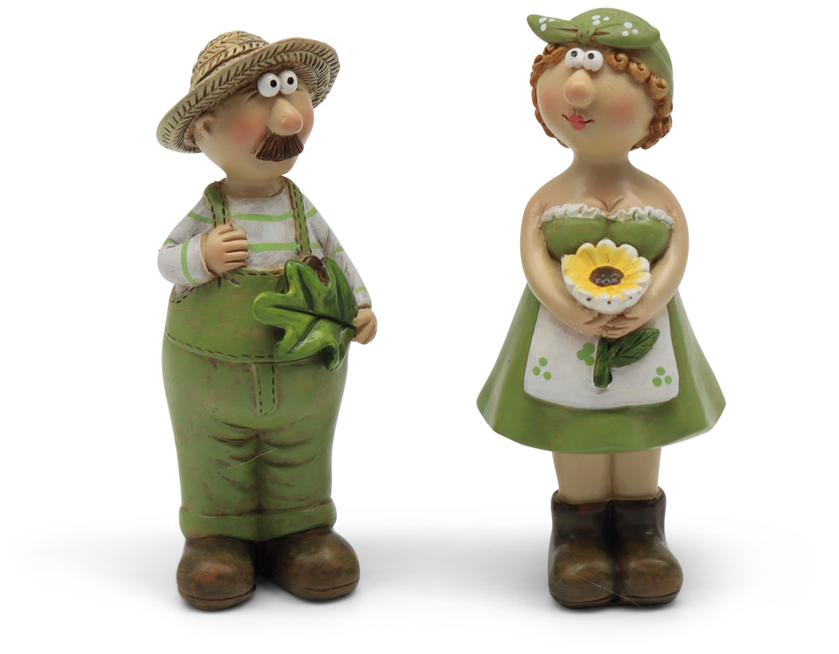 Gardeners Alma & Fred, polyresin