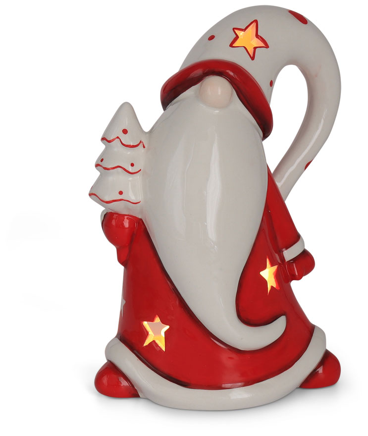 Tealight holder Santa Nils