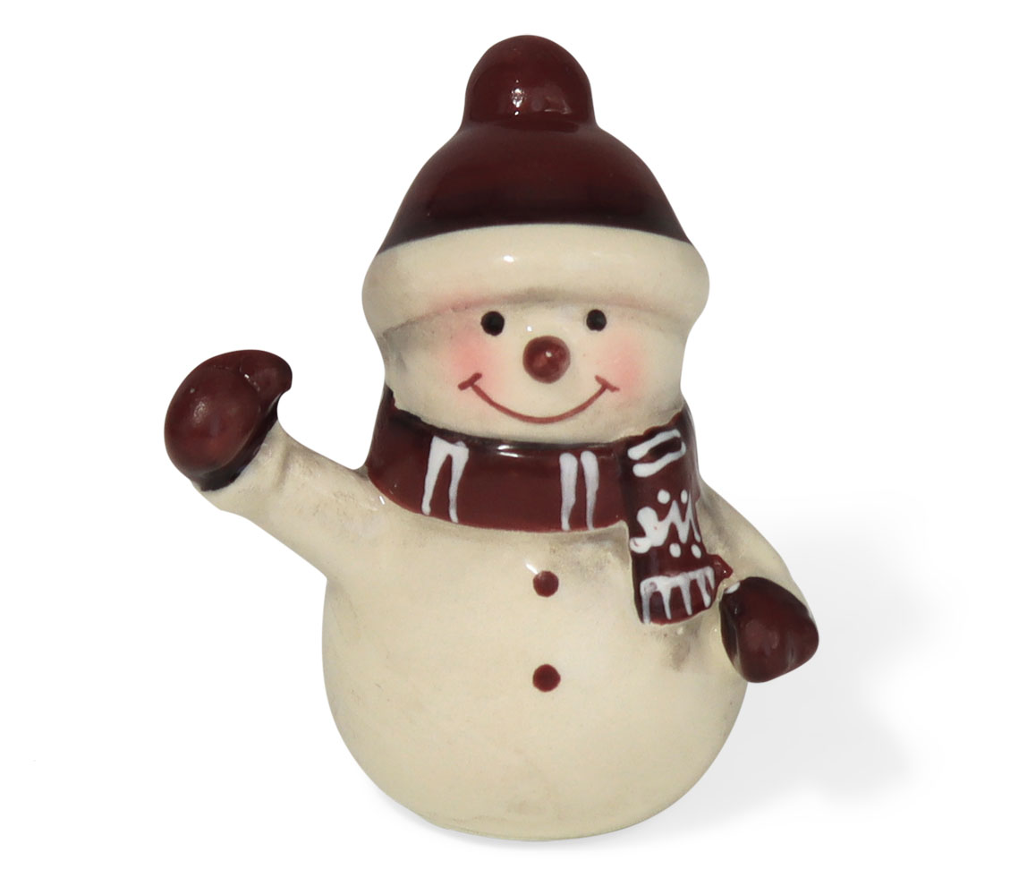Little snowman Herbert, ceramic