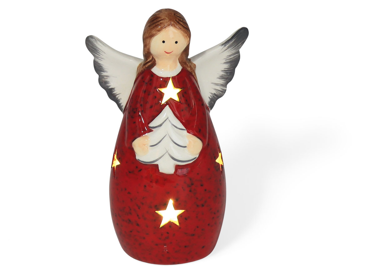 Angel Neria with LED, timer, ceramic Angel Neria with LED, timer, ceramic