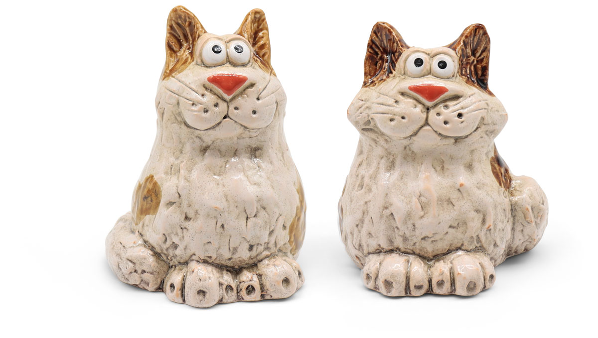 Cats Muffin & Cookie, earthenware