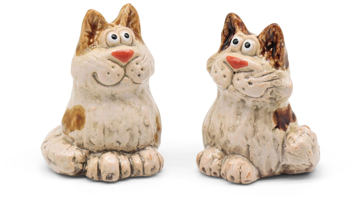 Cats Muffin & Cookie, earthenware