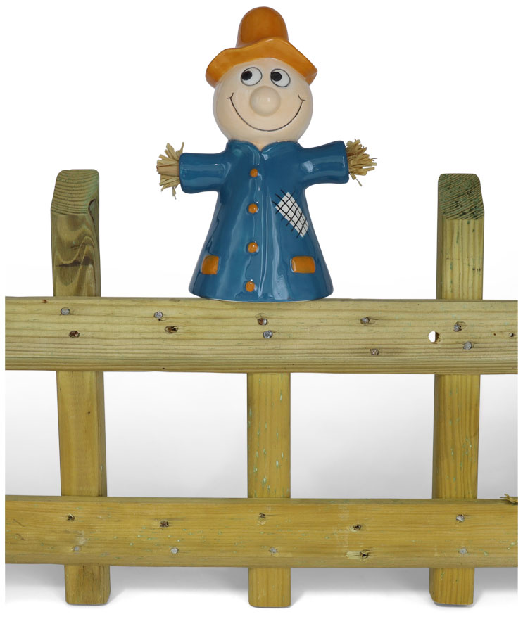 Fence figure "Erwin" blue