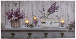 Wandbild mit LED "Lavendel"