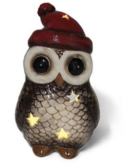 Tealight holder owl Gertrud