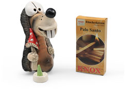 Incense smoker hedgehog, ceramic