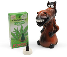 Incense smoker horse