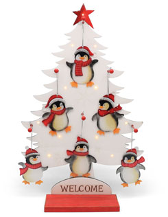 Display christmas tree, penguins, 48 pcs.