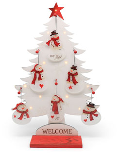 Display christmas tree, snowman, 48 pcs.