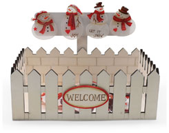 Display box snowman with magnet, 72 pcs.