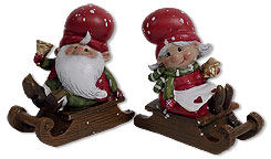 Linea & Jonas on sledge