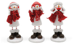 Snowmen Klaus–Fred–Otto 3-piece Set